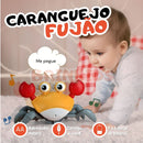 Caranguejo Fujão Interativo com Música, Luz e Movimento