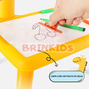 Mesa Mágica Lousa Infantil com Canetinhas – Brinquedo de Desenho