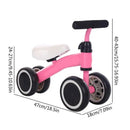 Bicicleta de Equilíbrio Infantil 4 Rodas – Baby Balance Bike 12‑36 meses