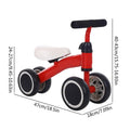 Bicicleta de Equilíbrio Infantil 4 Rodas – Baby Balance Bike 12‑36 meses